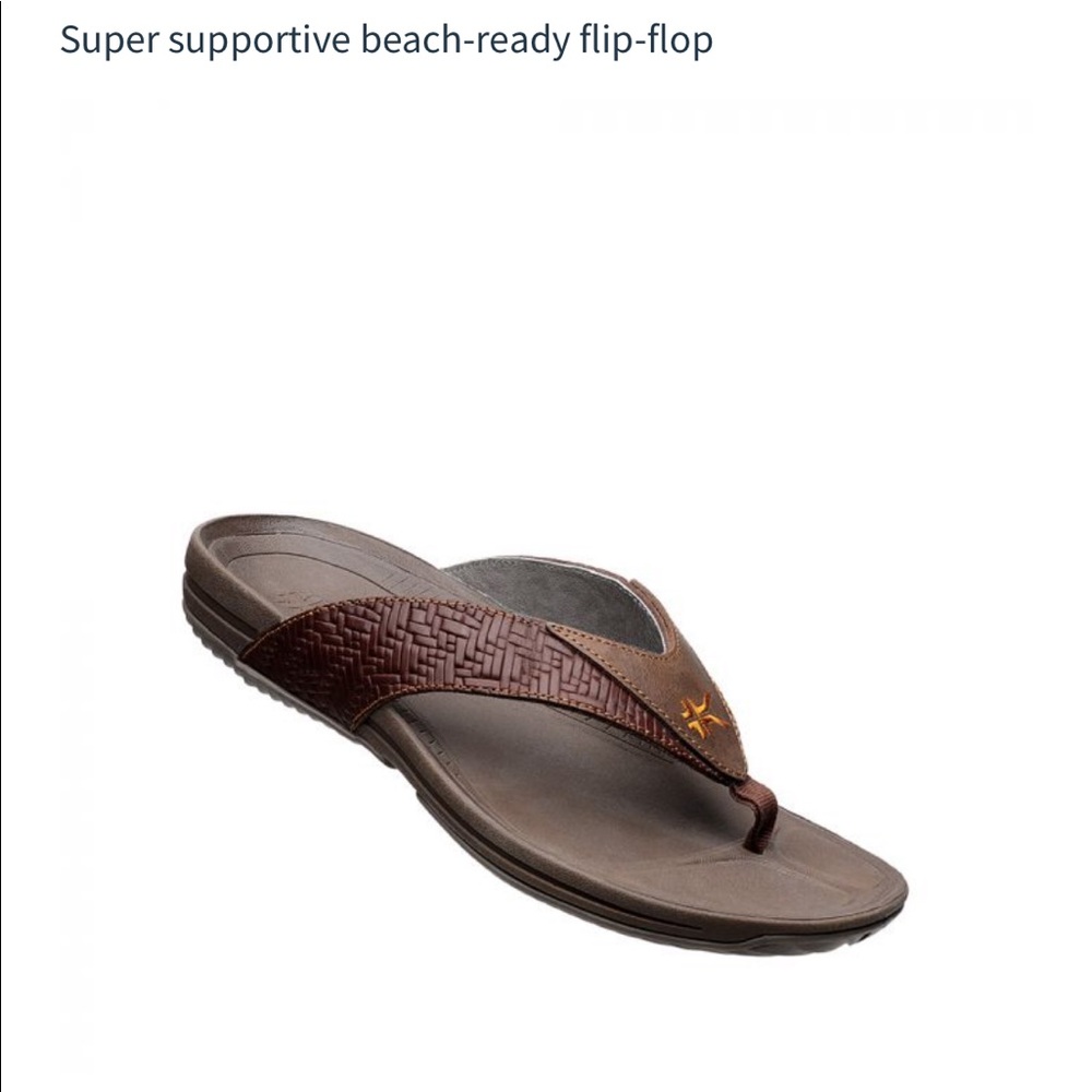 Kuru Men’s Kala Flip Flop in Bahama Brown